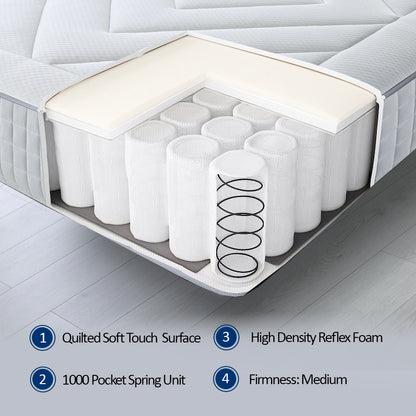 CairoCloud 1000 Pocket Orthopaedic Mattress